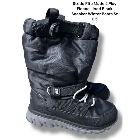 Stride Rite Shoes Stride Rite Made Play Winter Boots Fleece